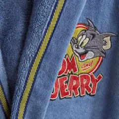 Karaca Home Tom and Jerry Hooded Bathrobe 8/10 Years Old