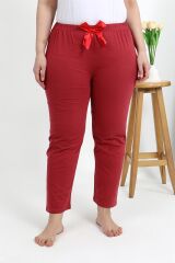 Akbeniz Kadın Pamuklu Büyük Beden Alt Pijama 27559 Mercan