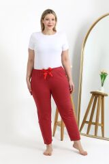 Akbeniz Kadın Pamuklu Büyük Beden Alt Pijama 27559 Mercan