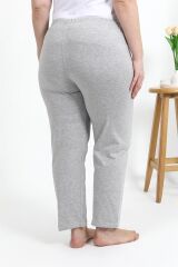 Akbeniz Kadın Pamuklu Büyük Beden Alt Pijama 27560 Gri