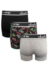 Erkek Boxer Pamuklu 3'Lü Set