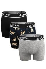 Erkek Boxer Pamuklu 3'Lü Set