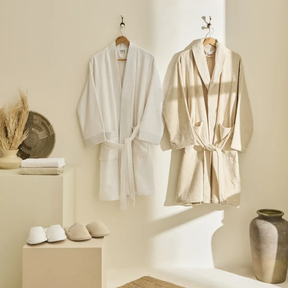 Kaşmir Home Pery 6 Parça Aile Banyo Seti Offwhite-Bej