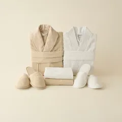 Kaşmir Home Pery 6 Parça Aile Banyo Seti Offwhite-Bej