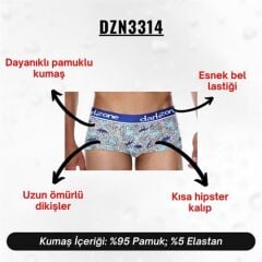 Dinazor Desenli Kısa Erkek Boxer