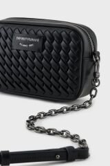 Emporio Armani Hakiki Deri Zincir Askılı Bayan Çanta EW001924 AF15874 UC001 SİYAH