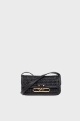 Emporio Armani Logolu Ayarlanabilir Askılı Bayan Telefon Çantası EW001212 AF15873 UC001 SİYAH