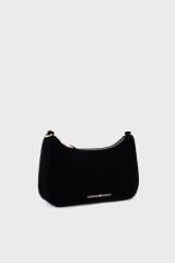 Emporio Armani Zincir Omuz Askılı Kadife Bayan Çanta EW001627 AF15076 UC001 SİYAH