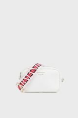 Emporio Armani Logolu Ayarlanabilir Askılı Bayan Çanta EW000537 AF12103 M0034 BEYAZ-KAHVE