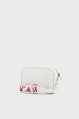 Emporio Armani Logolu Ayarlanabilir Askılı Bayan Çanta EW000537 AF12103 M0034 BEYAZ-KAHVE