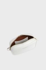 Emporio Armani Logolu Ayarlanabilir Askılı Bayan Çanta EW000537 AF12103 M0034 BEYAZ-KAHVE