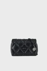 Emporio Armani Logolu Kapitoneli Ayarlanabilir Askılı Bayan Çanta Y3B208 YWJ8I 80001 SİYAH