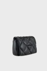 Emporio Armani Logolu Kapitoneli Ayarlanabilir Askılı Bayan Çanta Y3B208 YWJ8I 80001 SİYAH