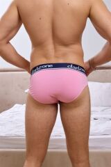 Erkek Pembe Pamuklu Lastikli Slip Külot