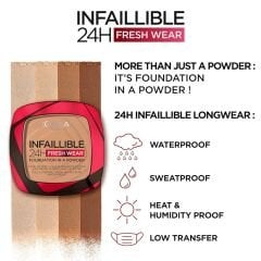 L’Oréal Paris Infaillible 24H Fresh Wear Pudra Fondöten 180 Rose Sand