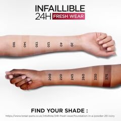 L’Oréal Paris Infaillible 24H Fresh Wear Pudra Fondöten 180 Rose Sand