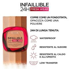 L'ORÉAL PARIS Infaillible 24H Fresh Wear Pudra Fondöten 220 Sand