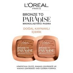 L'ORÉAL PARIS Bronze to Paradise Mat Bronzlaştırıcı Pudra - 02 Baby One More Tan