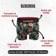 Çiçek Desenli Erkek Boxer (Dijital Baskılı)