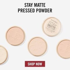 Rimmel London Stay Matte Pressed Powder Pudra 001-Transparent