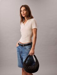 Kadın Ckj Monogram Pinched Çapraz Çanta