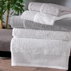 Taç Zen Pure Cotton Pamuk Aile Set Açık Gri Beyaz