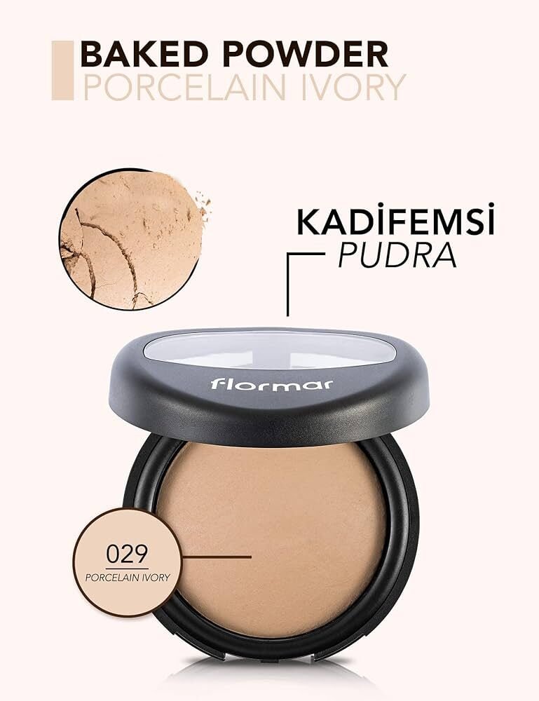 Flormar Kadife Dokulu Sabitleyici Yoğun Kapatıcı Pudra - Baked Powder - 029 - 8690604178612