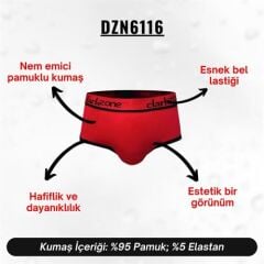 Kırmızı Hipster Erkek Slip