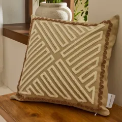 Kaşmir Home Hilda Kırlent Kılıfı Bej