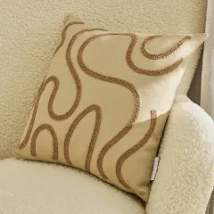 Kaşmir Home Henna Kırlent Kılıfı Bej