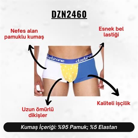 Renkli Erkek Hipster Boxer