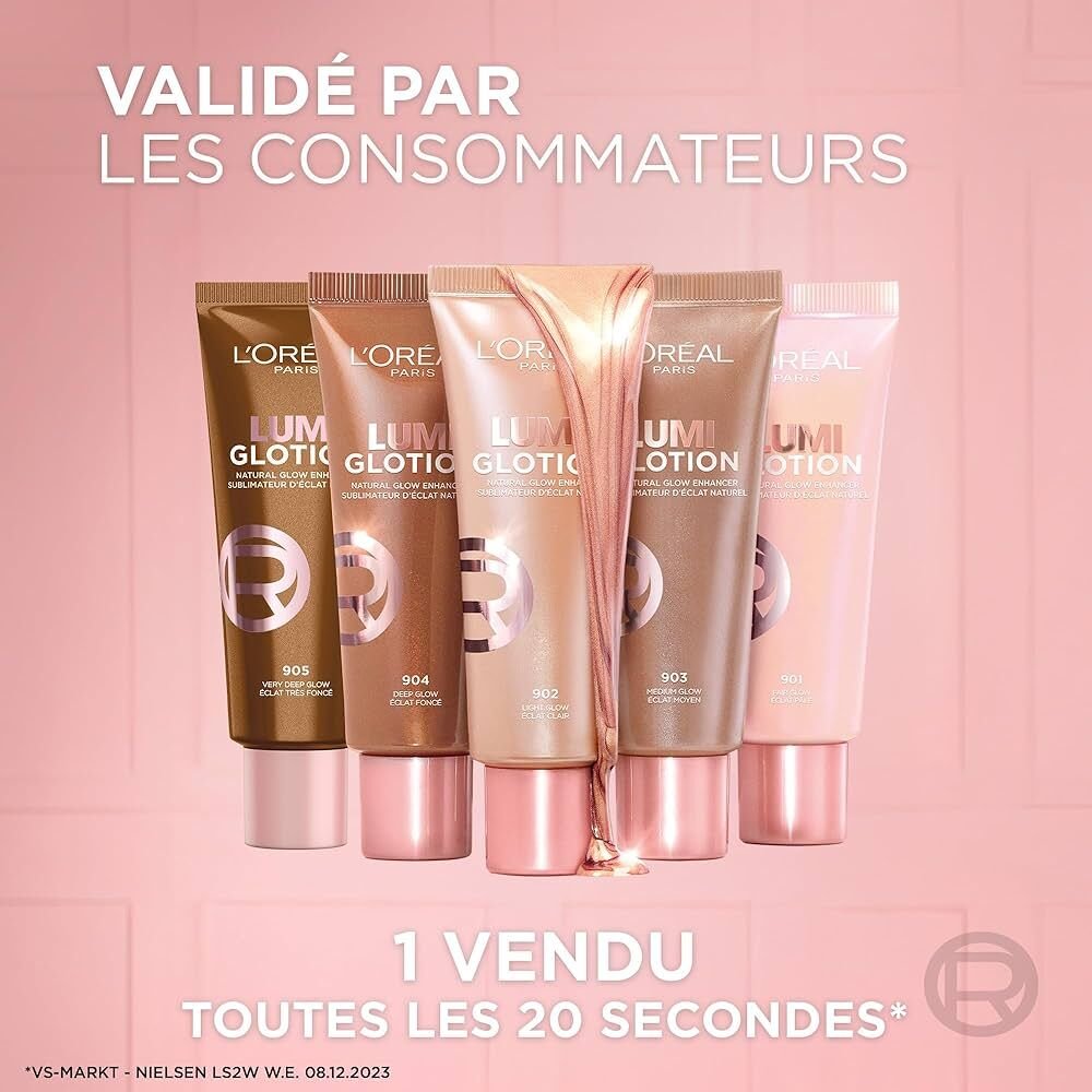 L'ORÉAL PARIS Glotion All-In-One Doğal Işıltı Aydınlatıcı Losyon - 902 Light Glow