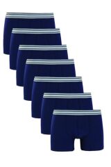 Erkek Boxer Lacivert 7'Li Set XXL