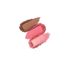 KIKO Milano Multi Finish Trio Blush & Bronzer Palette 03 | Yüz Paleti, 1 Bronzlaştırıcı ve 2 Allık, Mat ve Metalik Kaplama