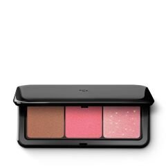KIKO Milano Multi Finish Trio Blush & Bronzer Palette 03 | Yüz Paleti, 1 Bronzlaştırıcı ve 2 Allık, Mat ve Metalik Kaplama