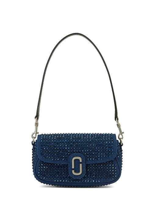 Marc Jacobs The Clover Lacivert Kadın Denim Omuz Çantası