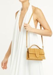 Jacquemus The Large Bambino Camel Kadın Deri Çanta