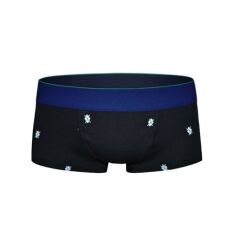 Desenli Siyah Erkek Hipster Boxer XL