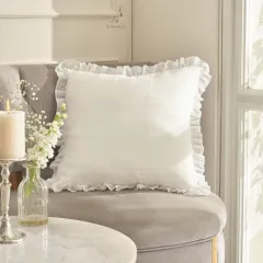 Karaca Home Lalisa Dolgulu Kırlent 45X45 cm Beyaz