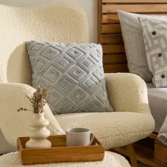 Kaşmir Home Solvi Kırlent Kılıfı Gri