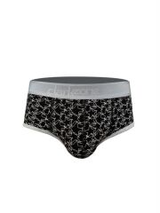 Yıldız Desenli Siyah Hipster Erkek Slip XL