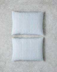 Dotty Liny Pamuklu 2'Li Yastık Kılıfı 50x70 Cm Mavi