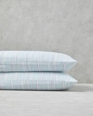 Dotty Liny Pamuklu 2'Li Yastık Kılıfı 50x70 Cm Mavi