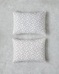 Crispy Dots Kolay Ütülenir 2'Li Yastık Kılıfı 50x70 Cm Yeşil-Turuncu
