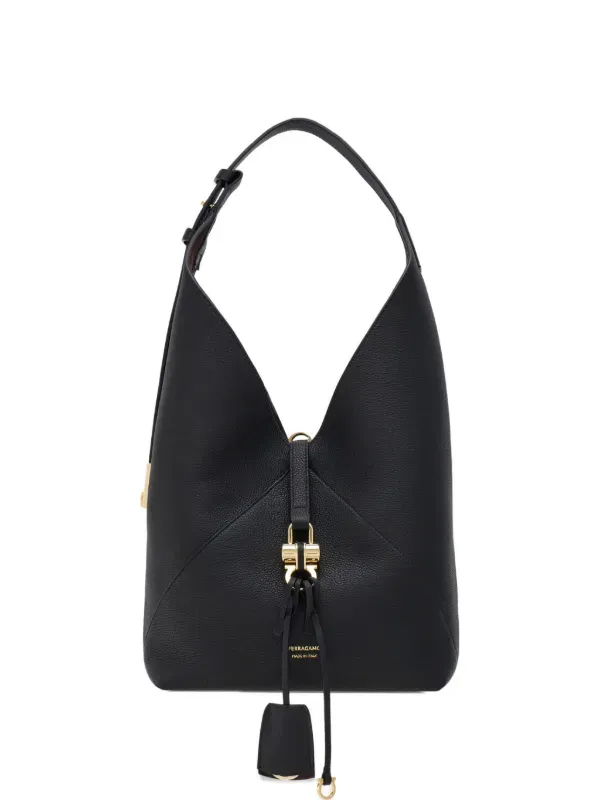 Ferragamo leather hobo shoulder bag