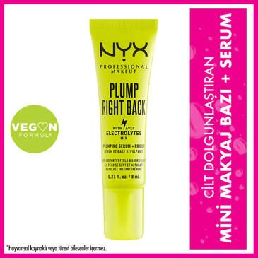 Nyx Professional Makeup Plump Right Back Makyaj Bazı + Serum Mini