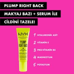Nyx Professional Makeup Plump Right Back Makyaj Bazı + Serum Mini