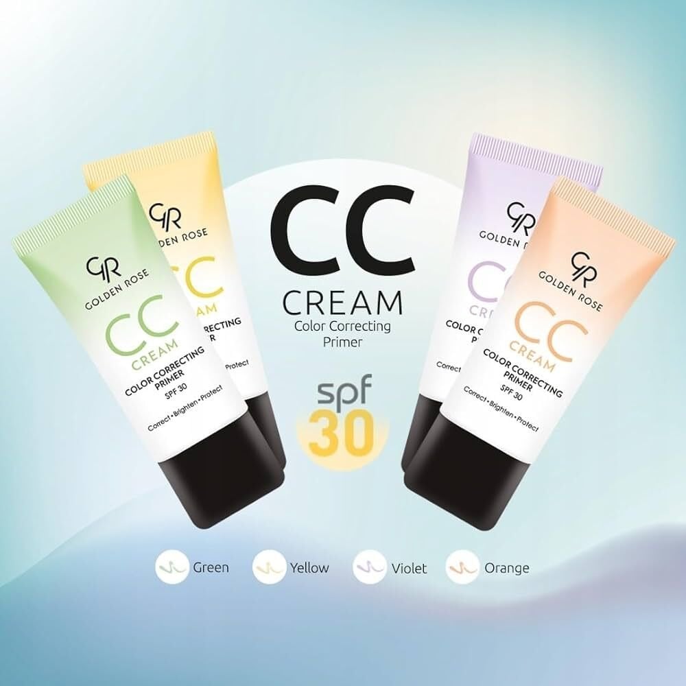 Golden Rose Cc Cream Color Correcting Primer Green Yeşil Renk Dengeleyici Baz